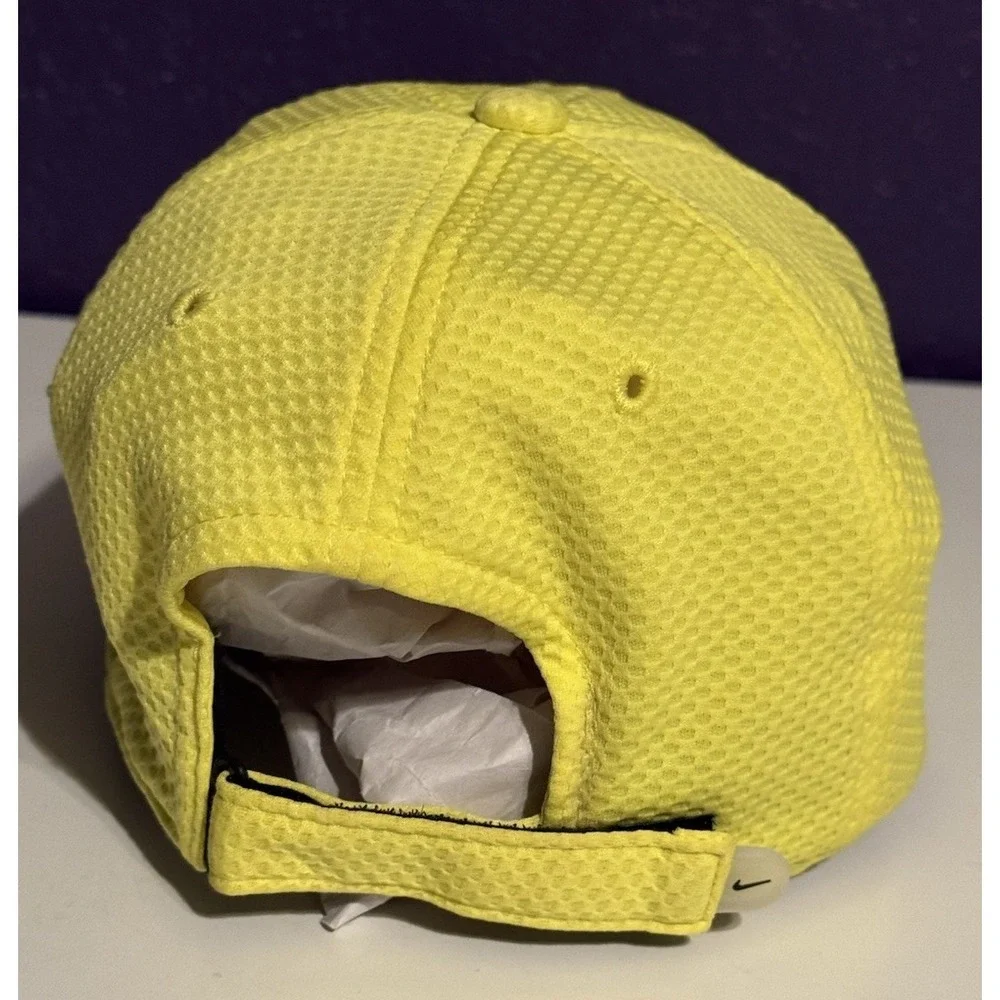 Nike Tailwind Hat Yellow Mesh 6 Panel Strapback Dri-FIT AW84 Y2K Rare